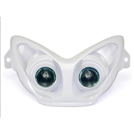 Mascherina fanale anteriore Nitro-Aerox con lampade alogene. di colore bianco pastello (One Italia), ricambio 77201350