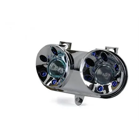 Fanale anteriore Booster NG cromato (One Italia), ricambio 77201360
