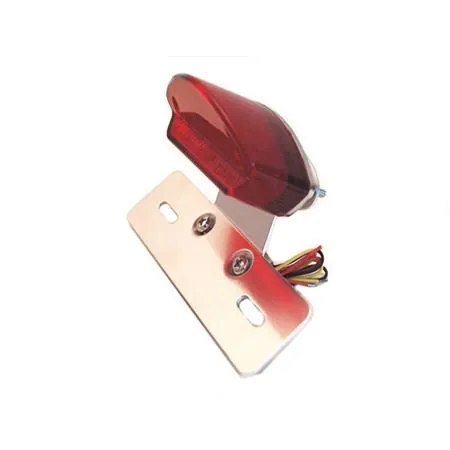 Fanale rosso leds iron con supporto targa omologato (One Italia), ricambio 77204420A