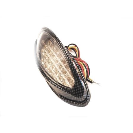 Fanale posteriore leds carbonio eye omologato  (One Italia), ricambio 77204422A