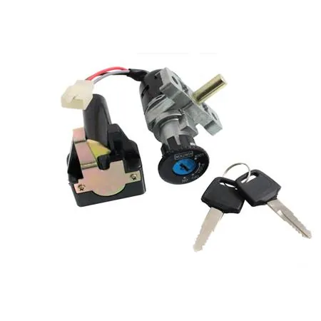 77208221A Kit serrature one italia per scooter MBK Booster Spirit - Yamaha BW'S  prodotti dal 2002 al 2003 versione con fanali sempre accesi
