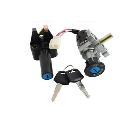 77208221A Kit serrature one italia per scooter MBK Booster Spirit - Yamaha BW'S  prodotti dal 2002 al 2003 versione con fanali sempre accesi