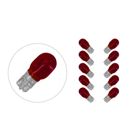 Lampadina One Italia 12 Volt 10 Watt T13, colore rosso, ricambio 77220131