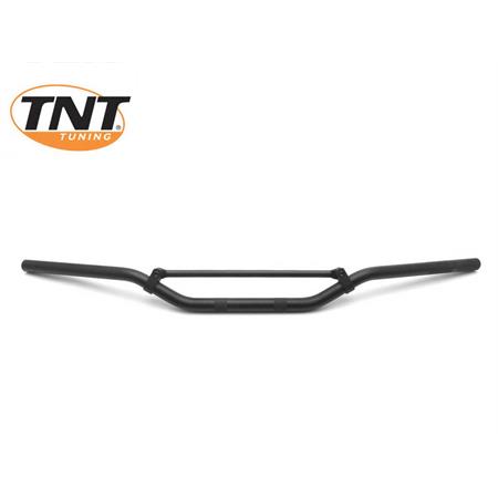 Manubrio cross One Italia in alluminio di colore nero opaco per cross e enduro motard, ricambio 77303209