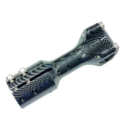 77303326C Supporto manubrio One colore carbon look in alluminio per manubri naked con fissaggio a 4 viti per scooter MBK Booster spirit versione bassa