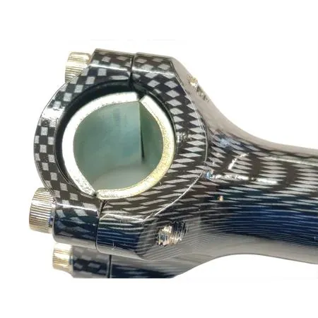 77303326C Supporto manubrio One colore carbon look in alluminio per manubri naked con fissaggio a 4 viti per scooter MBK Booster spirit versione bassa