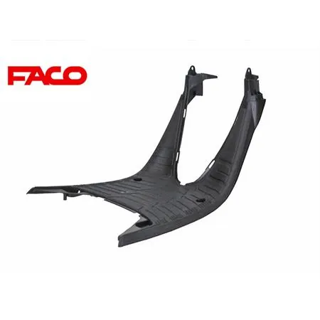 Pedana poggiapiedi one italia di colore nero per MBK Booster Spirit dal 1990 al 2003, ricambio 77365996