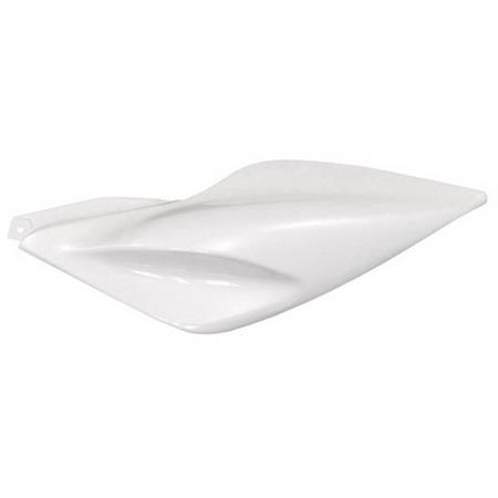 Fanchetto posteriore sinistro bianco metallizzato MBK Nitro - Yamaha Aerox (One Italia), ricambio 77366789D
