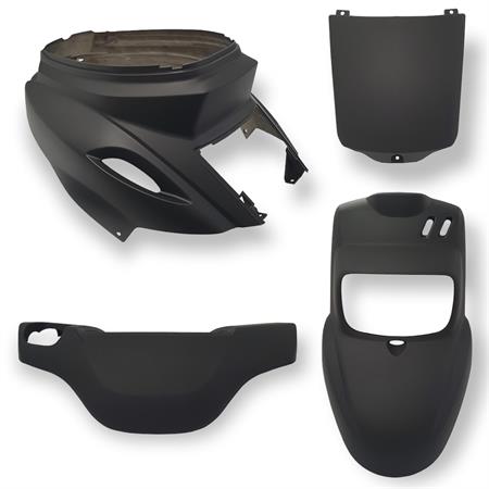 Kit carene nero opaco BW'S  2004 (One Italia), ricambio 77390020