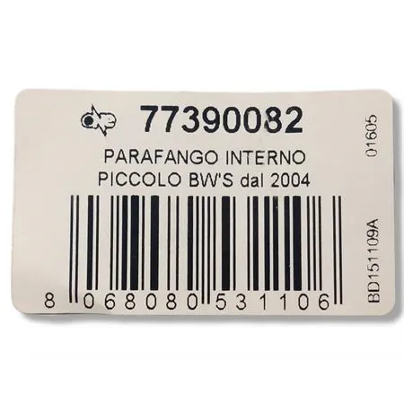 77390082 Parafango interno piccolo bw's dal 2004
