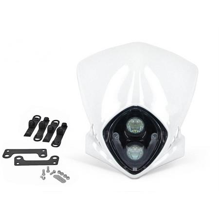 Maschera fanale duke bianca (One Italia), ricambio 77448128
