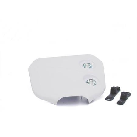 Fanale anteriore con 2 fari alogeni per moto da cross, colore bianco (One Italia), ricambio 77448135