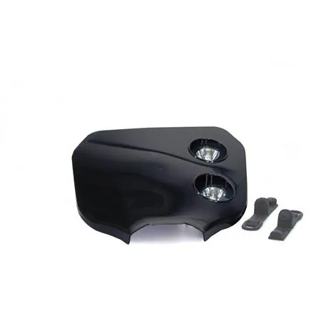 Fanale a 2 fari alogeni per moto da cross, nera, ricambio 77448136