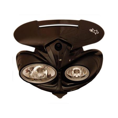Maschera faro omologato manga nera (One Italia), ricambio 77448140E