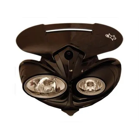 Maschera faro omologato manga nera (One Italia), ricambio 77448140E