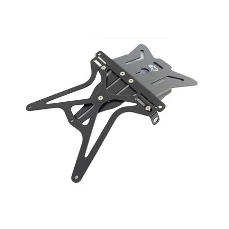 77541406 Porta targa nero alluminio