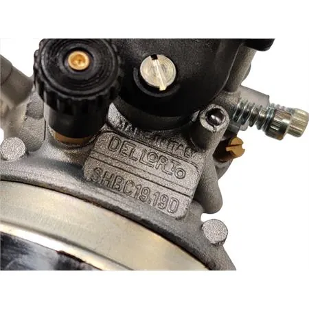 00785 Carburatore dell'orto shbc 19.19 d taratura 785 per ciclomotori con motori Minarelli - fbm e applicazioni varie su collettore maschio in alluminio