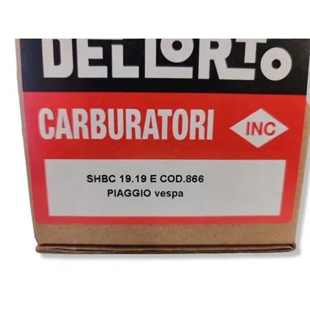 00866 Carburatore dell'Orto shbc 19 19 e per Piaggio vespa serie PK 50 e 125