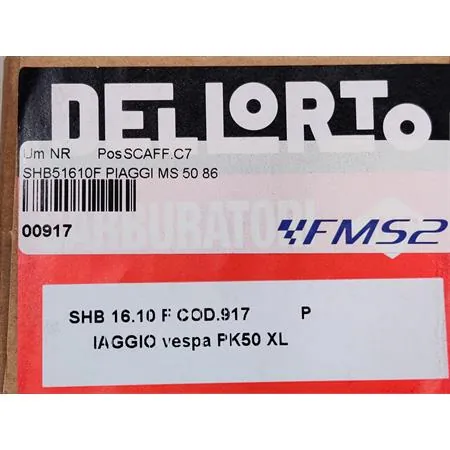 00917 Carburatore Dell'Orto shb 16 10f Vespa PK 50