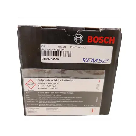 Batteria YTX7L-BS, 12 Volt 6 Ah, con acido a corredo, ricambio 0092M60060