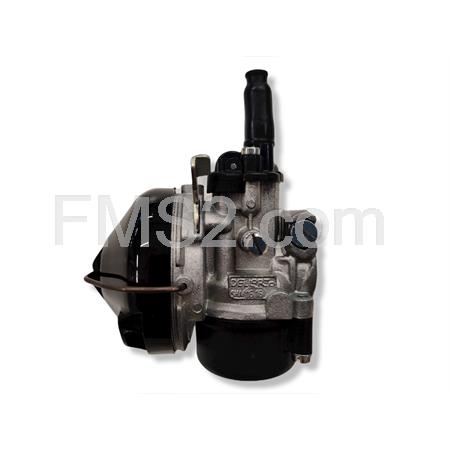 Carburatore Dell'orto SHA 16-16 con taratura 2151 versione standard senza miscelatore completo di filtro aria in rete e coperchio in plastica nera per applicazioni varie ciclomotori, ricambio 02151