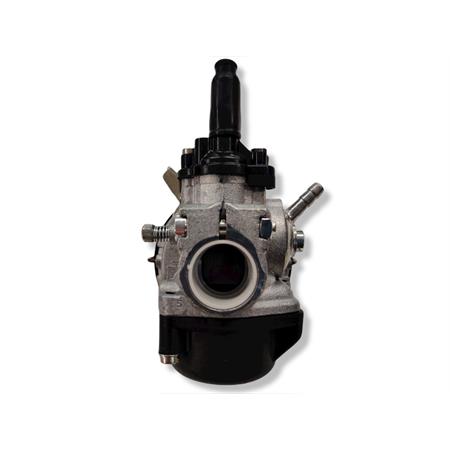 Carburatore Dell'orto SHA 16-16 con taratura 2151 versione standard senza miscelatore completo di filtro aria in rete e coperchio in plastica nera per applicazioni varie ciclomotori, ricambio 02151