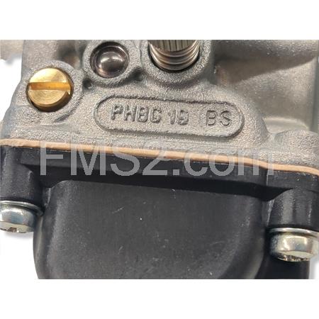 Carburatore  Dell'Orto PHBG 19 BS taratura 2522 senza miscelatore e depressore e completo di aria manuale con pomello, ricambio 02522