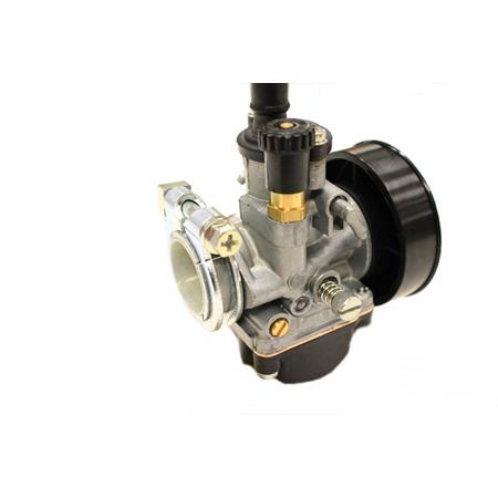 Carburatore Dell'Orto phbg 19 cs con taratura standard, attacco miscelatore, fissaggio femmina cavo per collettori in alluminio e attacco filtro, ricambio 02575