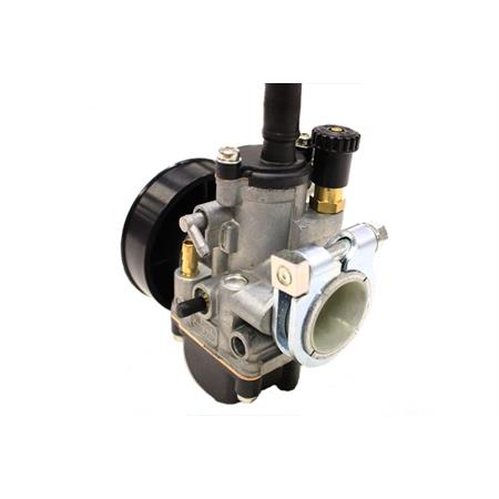 Carburatore Dell'Orto phbg 19 cs con taratura standard, attacco miscelatore, fissaggio femmina cavo per collettori in alluminio e attacco filtro, ricambio 02575