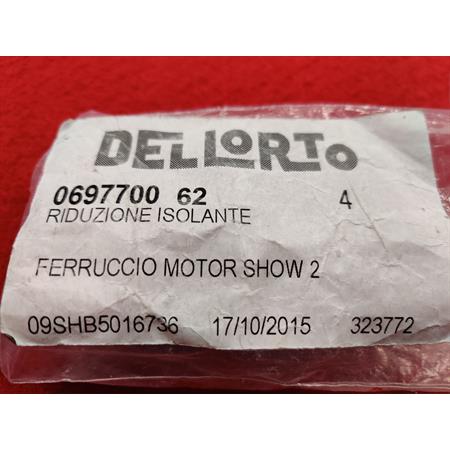 Riduzione isolante per carburatori dell'orto PHBL con attacco femmina diametro interno 28,75 mm e diametro esterno 31,8 mm, ricambio 069770062