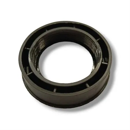 Raccordo dell'orto in plastica per fissaggio filtro aria filettato con diametro 41 x 1,25 mm e diametro 59,5 mm specifico per carburatori dell'orto PHBH, ricambio 100010082