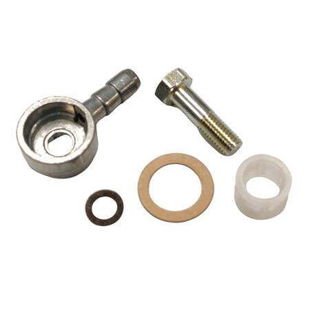 Kit pipetta dritta piana con filtro guarnizioni e vite fissaggio originali dell'orto per carburatore SHA 12-10, 12-12 e 13-13 per ciclomotori Piaggio Ciao, ricambio 530420078