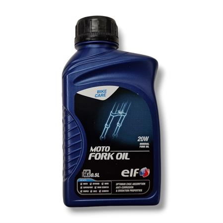 Elf moto f fork oil 20w confezione 500 ml, ricambio 111610