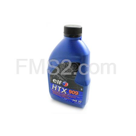 Olio ELF HTX 909 Racing ricinato 100% sintetico ad alte prestazioni per motori da competizione a 2 tempi, conf. da 1 litro, ricambio 155877