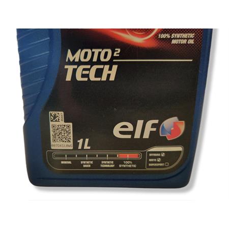 Olio miscela Elf moto 2 tech 100% sintetico, ricambio 187343