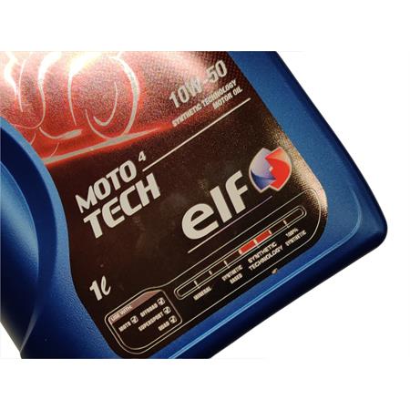 Olio Elf moto 4 tech 10w50 synthetic tecnology, ricambio 187360