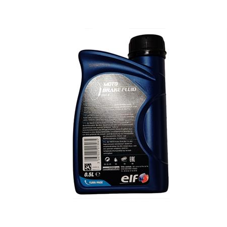 Olio freni idraulici Elf brake fluid dot 4 da 500ml, ricambio 194978