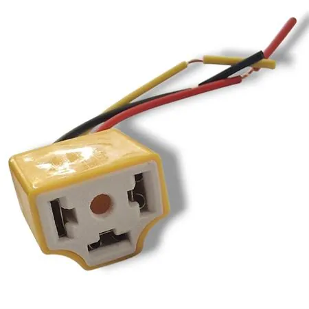 Attacco portalampada h4 e hs1 completo di 3 fili per utilizzo su maschere v-face e altri modelli, ricambio 00030667