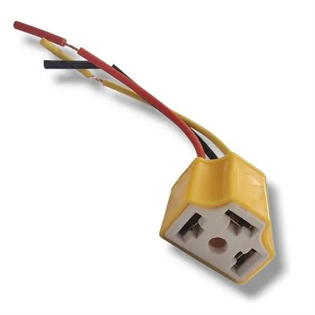 Attacco portalampada h4 e hs1 completo di 3 fili per utilizzo su maschere v-face e altri modelli, ricambio 00030667