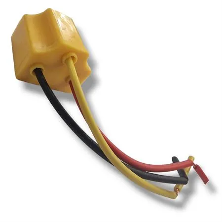 Attacco portalampada h4 e hs1 completo di 3 fili per utilizzo su maschere v-face e altri modelli, ricambio 00030667