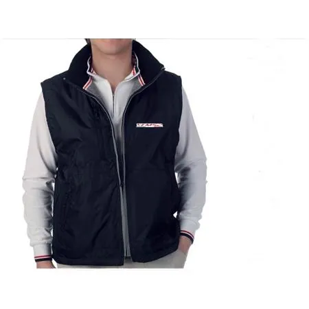 Gilet modello speed nero con logo fms2 ricamato taglia S, ricambio GILETNEROS