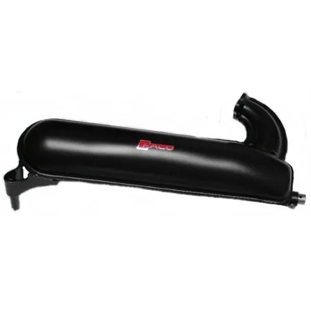 Marmitta Vespa 125 ET3 nera completo (Faco), ricambio 0015-125