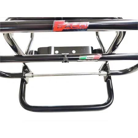 Portapacchi posteriore in metallo nero x Vespa PK (Faco), ricambio 0802