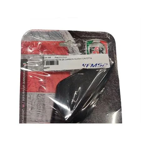 0277 Specchietto retrovisore sinistro carbon completo di attacchi (FAR)