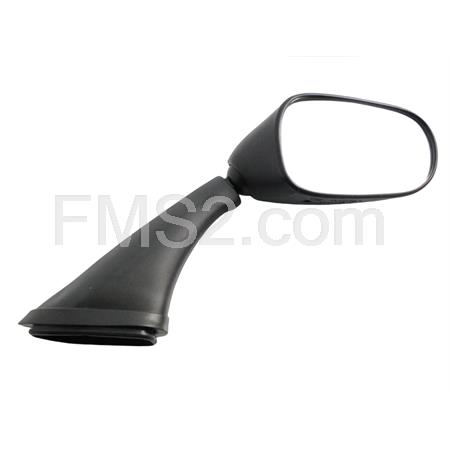 Specchietto retrovisore destro far di colore nero con attacco carena m.6 per T-MAX 500 fino al 2008, ricambio 0302