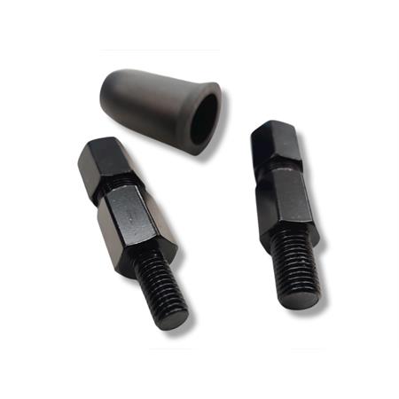 Retr. sx nero/ins. carbon, a manubrio -z, ricambio 7771