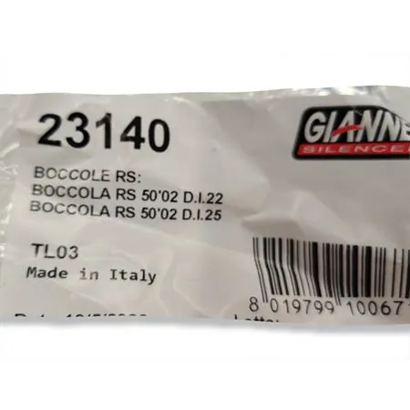 Kit boccole collettore marmitta Giannelli enduro e stradale 50 con motore Minarelli AM345 e AM6 con diametro scarico 25 mm e 28 mm, ricambio 23140