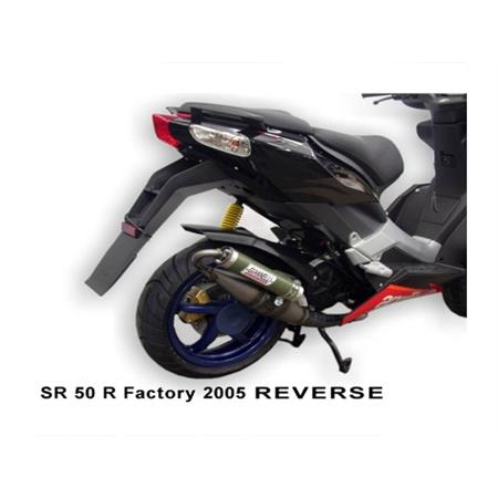 Marmitta Giannelli reverse Aprilia SR 50 ditech e carburatore prodotti dal 2004 in poi con motore Piaggio , ricambio 31613E