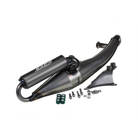 Marmitta Giannelli modello Extra V2 omologata per scooter Aprilia SR 50 Ditech, Sr 50 R e R factory con alimentazione a carburatore e iniezione prodotti dal 2004 in poi con motore Piaggio, ricambio 31644P2