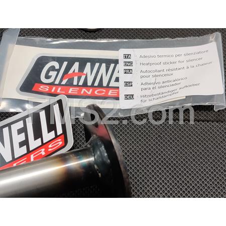 Silenziatore in alluminio per espansione Giannelli per Aprilia RS 50 e Derbi GPR prodotte dal 2006 in poi e con motore D50B, ricambio 33647HF
